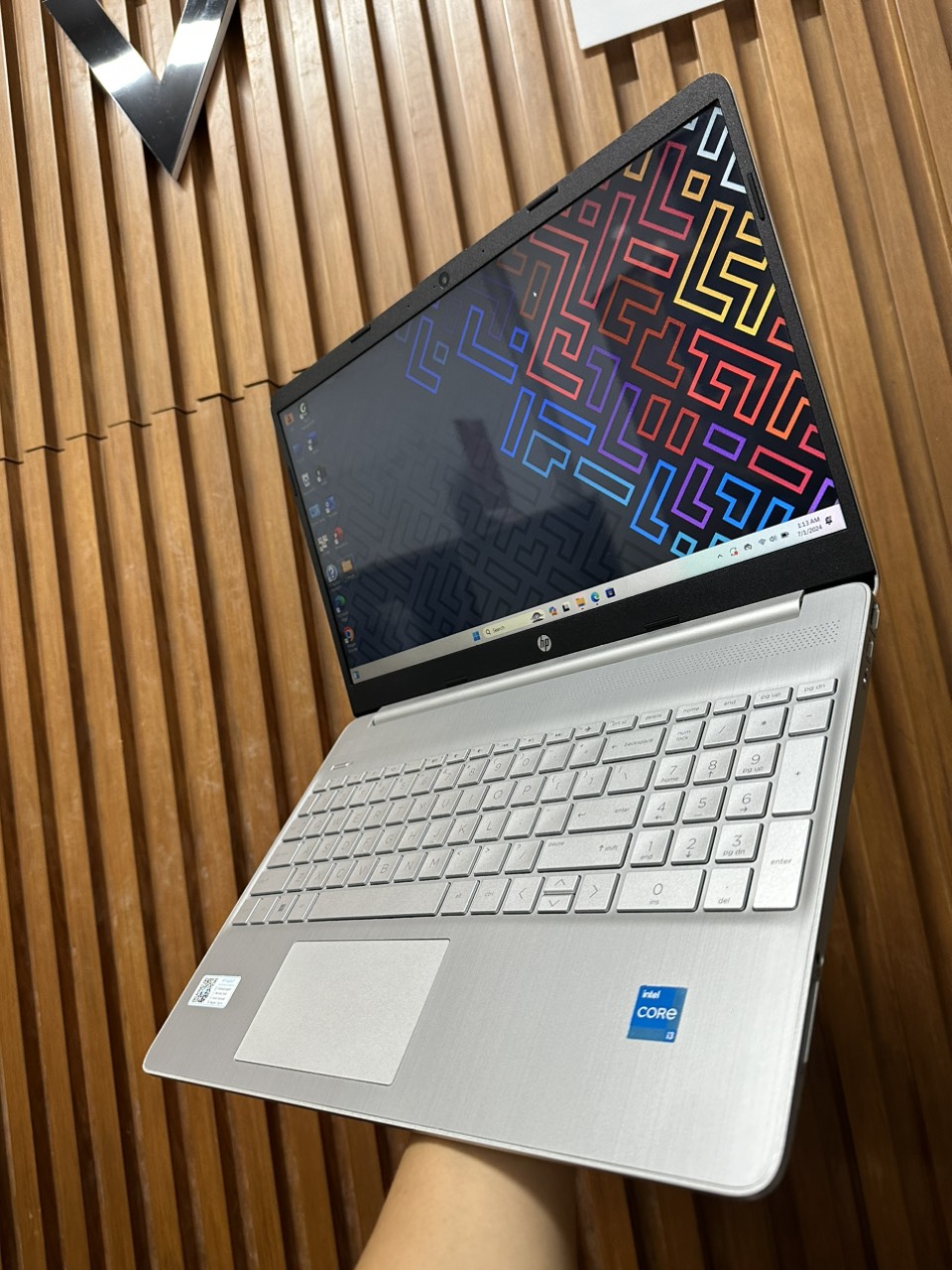 Laptop Hp 15s, core i3 1215U, 8G, 512G, 15,6in full HD
